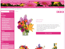 Tablet Screenshot of lindasenchantedflorist.com